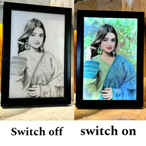 Colour Changing Photo Frame Black and white to Colour 4D Frame